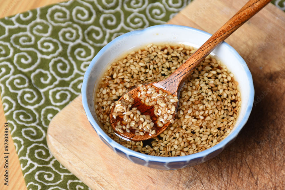 Gomadare is a sesame-based sauce used to enhance a variety of traditional Japanese dishes. Gomadare is a sesame-based sauce used to enhance a variety of traditional Japanese dishes.
