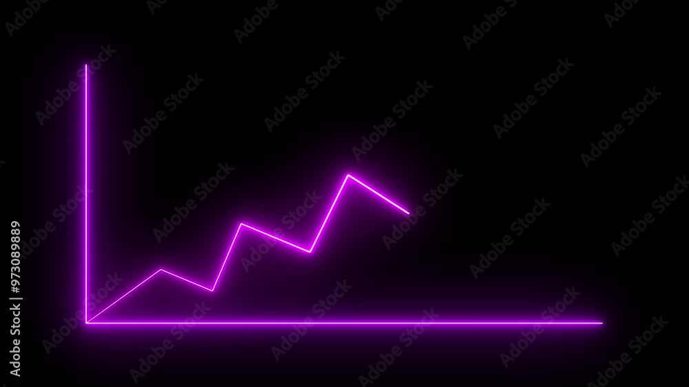 Business graph icon animation on background. Business graph icon animation on background.