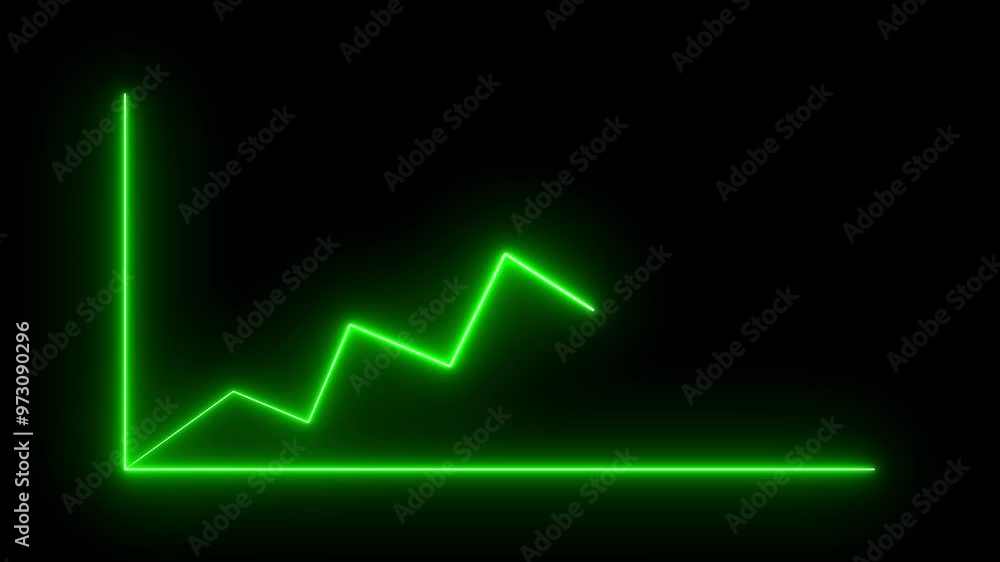 Business graph icon animation on background. Business graph icon animation on background.