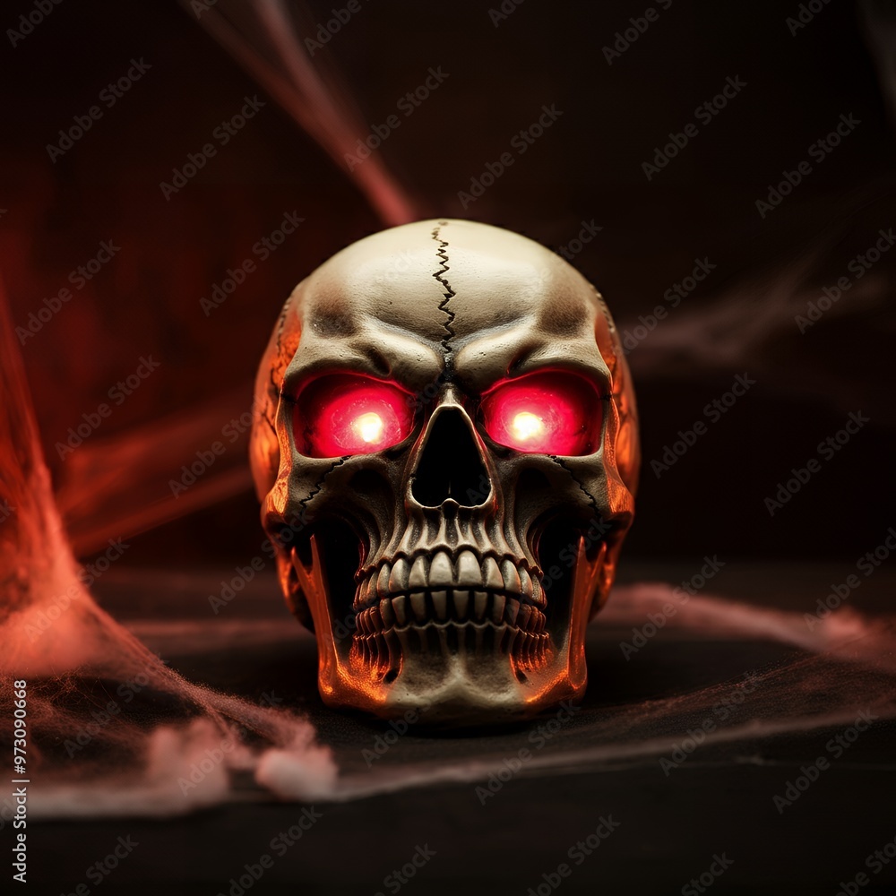 Halloween skull concept background Halloween skull concept background