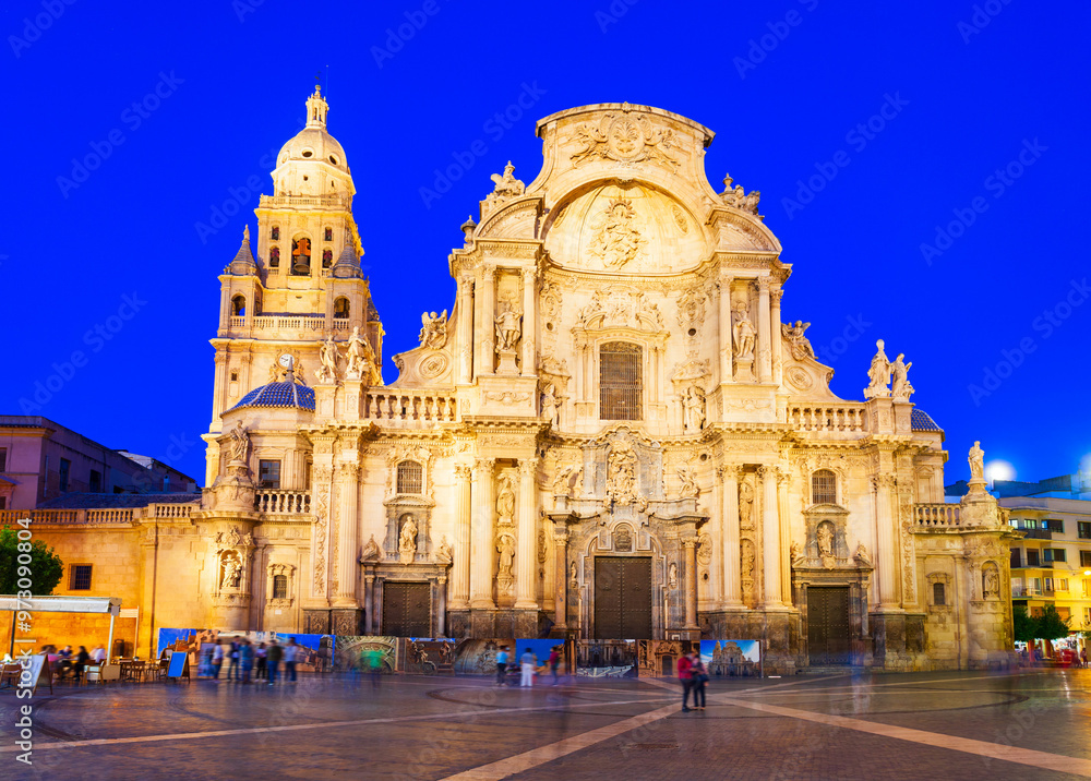 Obraz premium Saint Mary Cathedral in Murcia city, Spain
