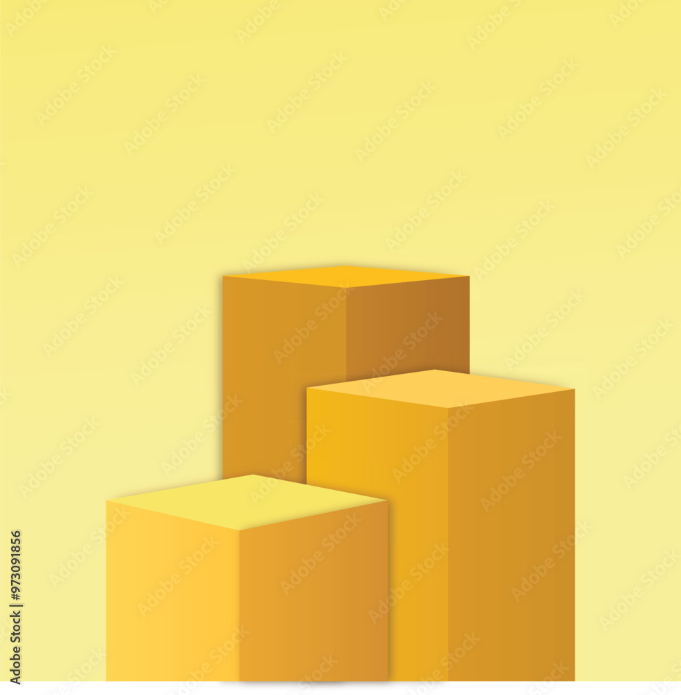 yellow podium background for product presentation vector illustration yellow podium background for product presentation vector illustration