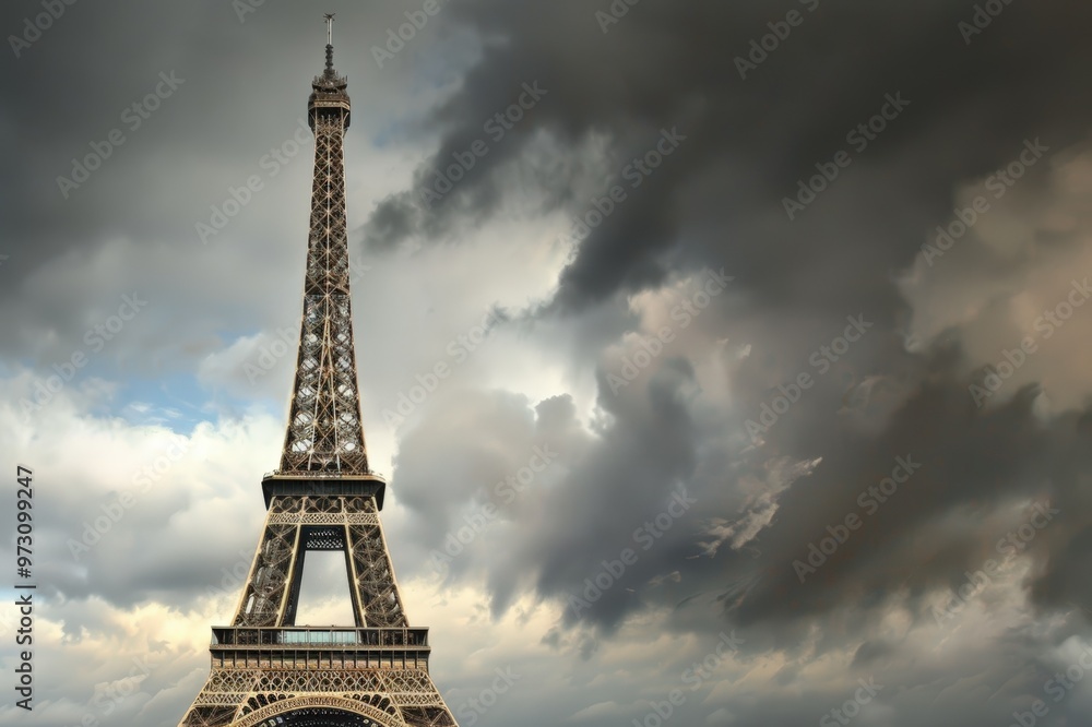 Fototapeta premium Paris 2024 Olympic Games - Fireworks and Celebration. Beautiful simple AI generated image