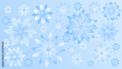 Beautiful decorative pattern blue background