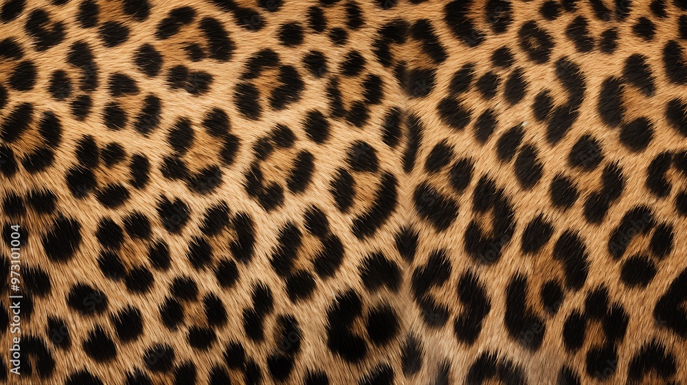 Close up of a leopard's coat with the classic spots. Close up of a leopard's coat with the classic spots.