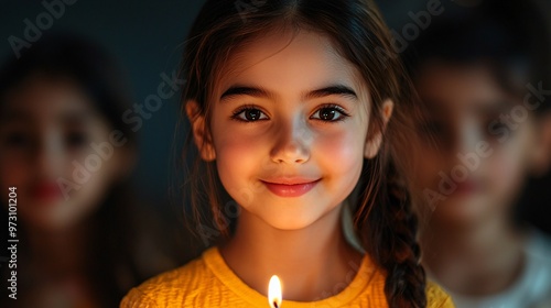 Family gathered around lighting diyas during the Diwali festival macro lens sharp focus clean ultra-HD professional shot