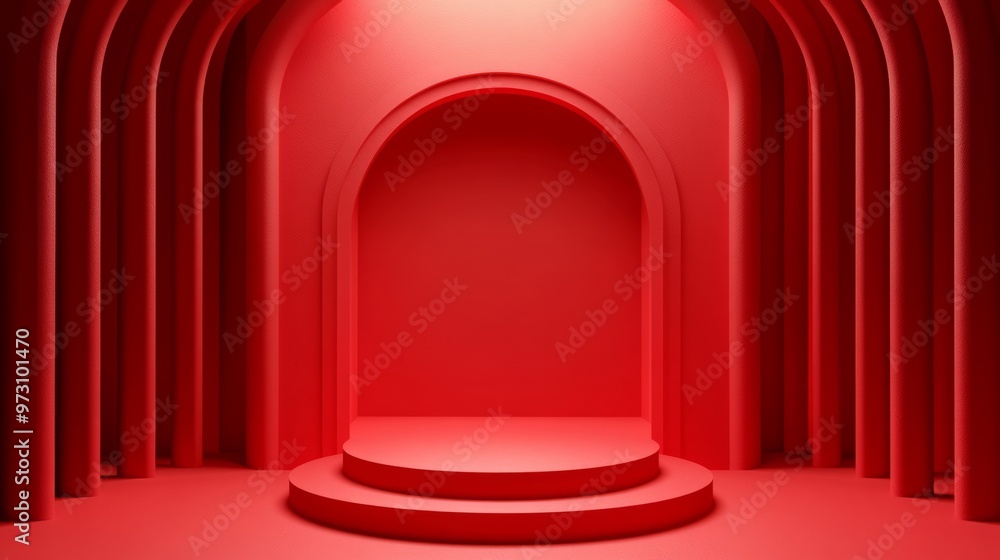 image of advertisement background. with podium for product image of advertisement background. with podium for product