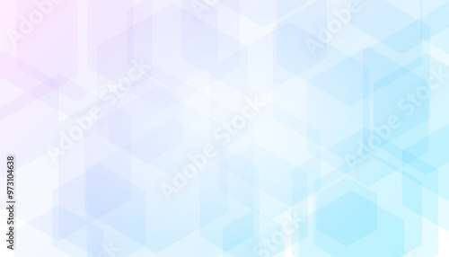 Colorful Blue Geometric Shape Pattern Background. Technology Banner. Vector Illustration. Abstract Business Wallpaper