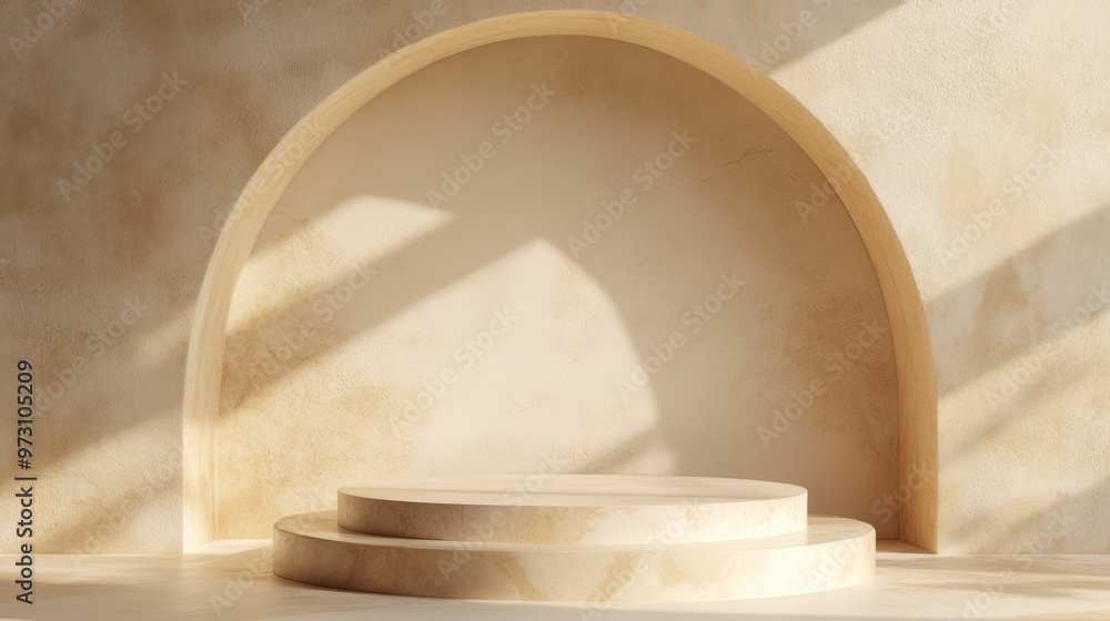 image of advertisement background. with podium for product image of advertisement background. with podium for product