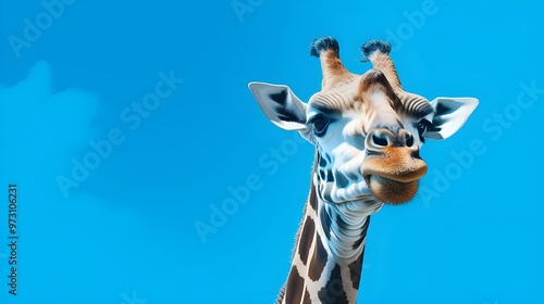 portrait of a giraffe
