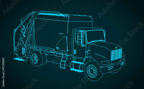 Garbage truck sketch
