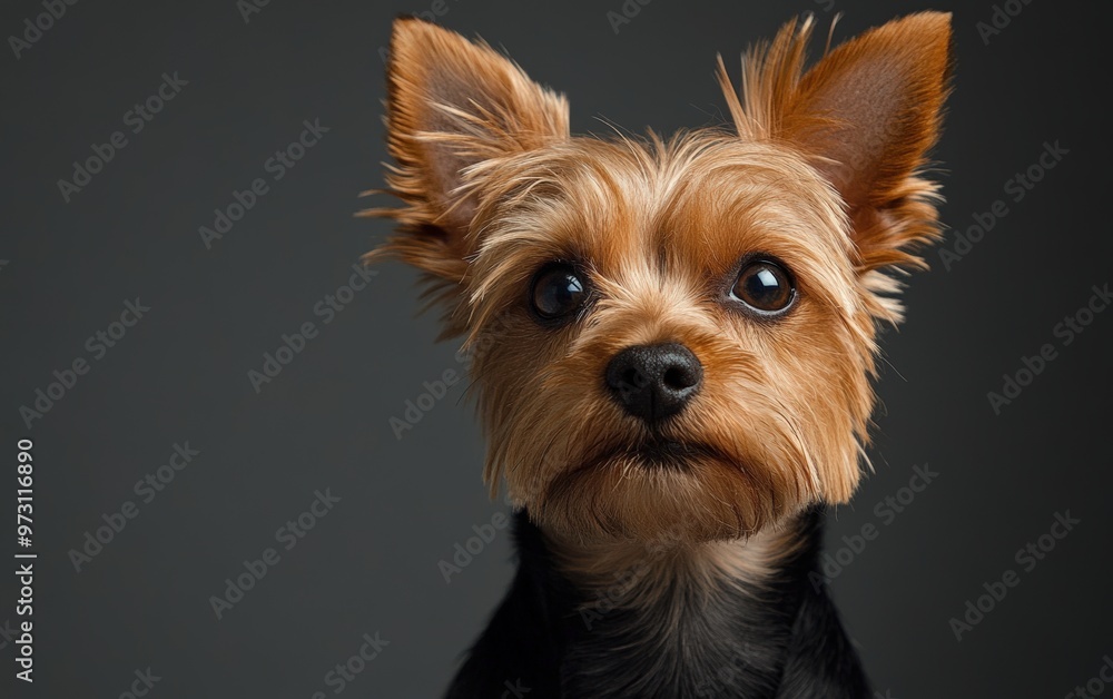 Fototapeta premium Dog Portrait studio light and background.