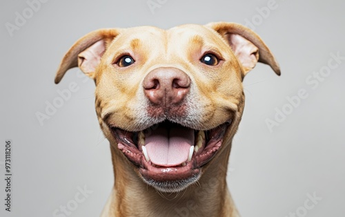 Dog Portrait studio light and background.