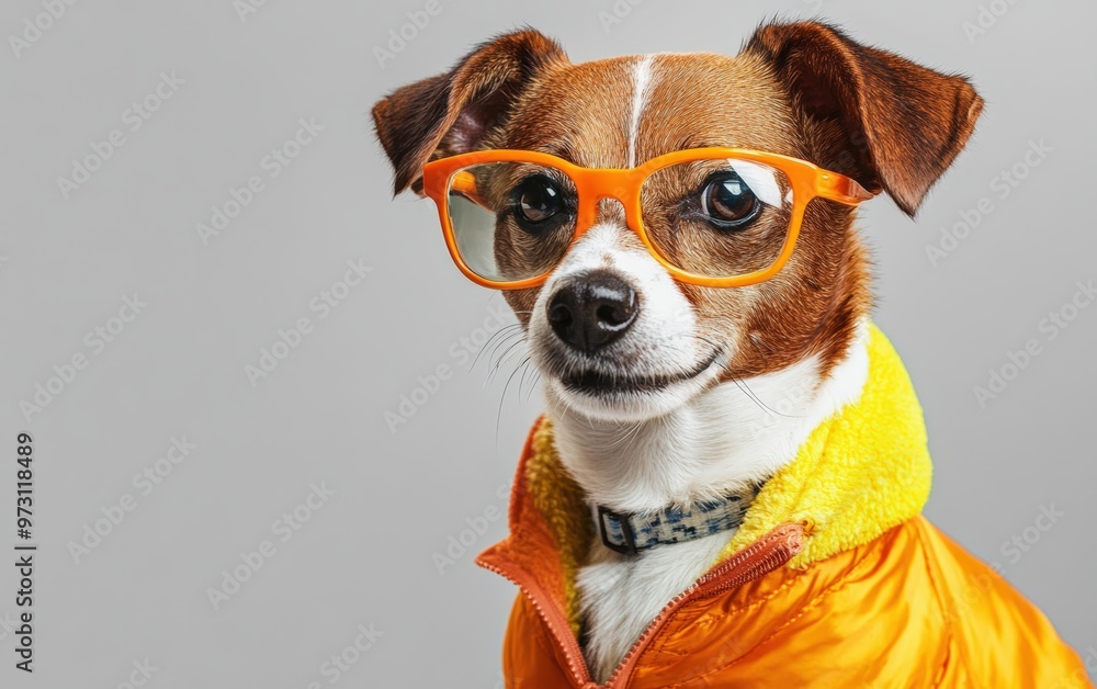 Dog Portrait studio light and background. Dog Portrait studio light and background.