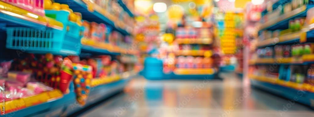 Colorful Aisle of Snacks and Drinks in a Brightly Lit Store Colorful Aisle of Snacks and Drinks in a Brightly Lit Store