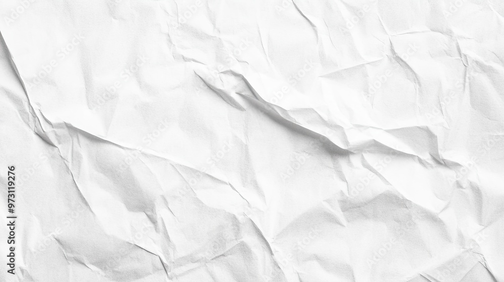 Crumpled Texture of White Paper Background Crumpled Texture of White Paper Background