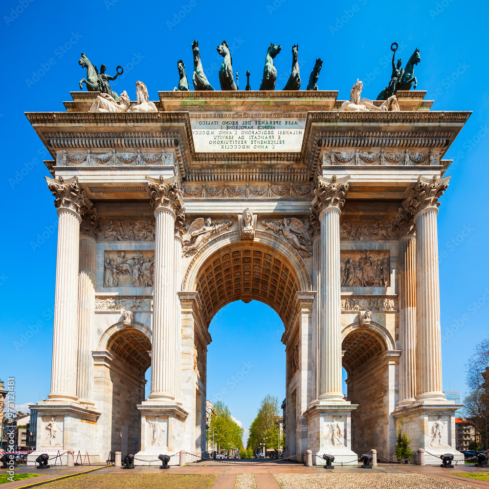 Obraz premium Arco della Pace, Porta Sempione