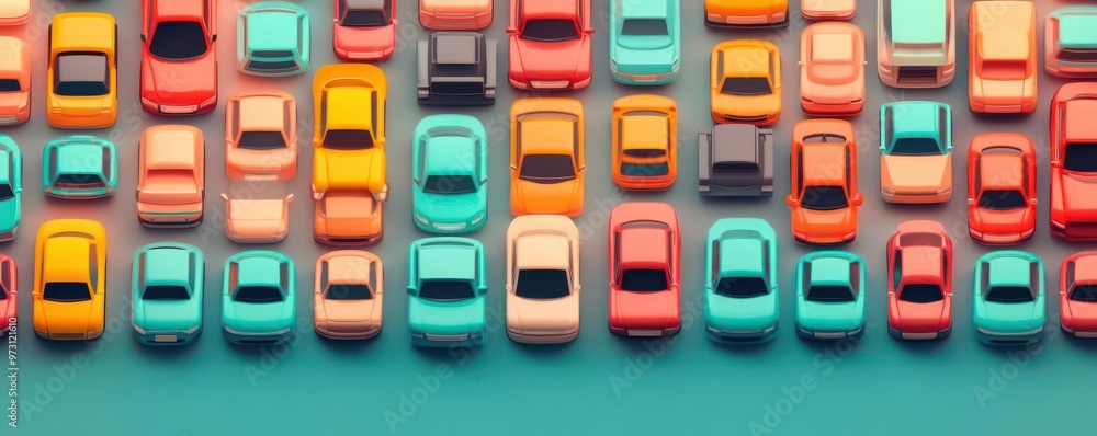 Urban mobility flat design top view transport water color colored pastel Urban mobility flat design top view transport water color colored pastel