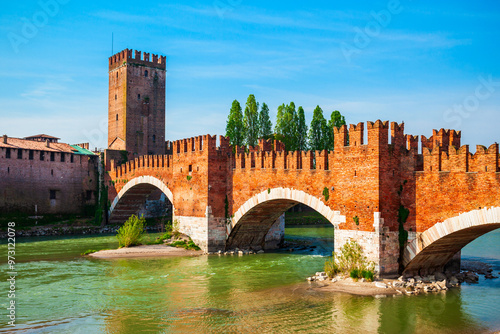 Obraz na płótnie Castelvecchio Castle in Verona, Italy w salonie