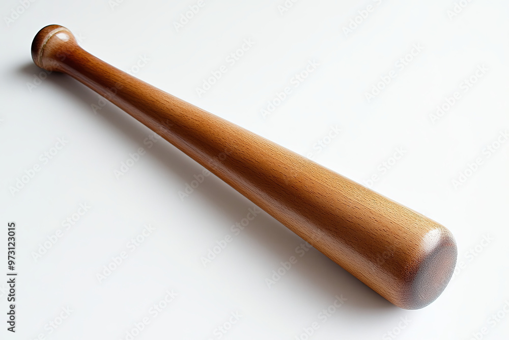 Baseball bat with a polished finish on a white surface
Baseball bat with a polished finish on a white surface
