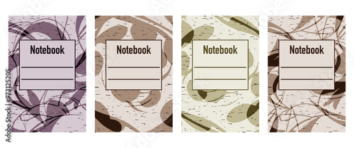 Pattern for notebooks, brochures, book covers, catalogues.