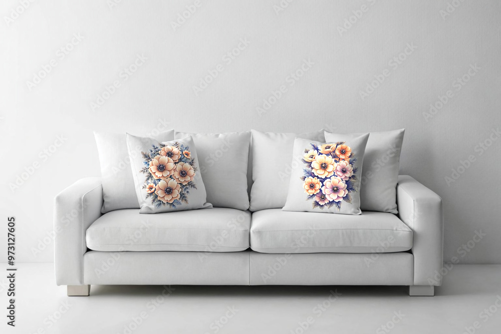 Fototapeta premium white sofa in a room