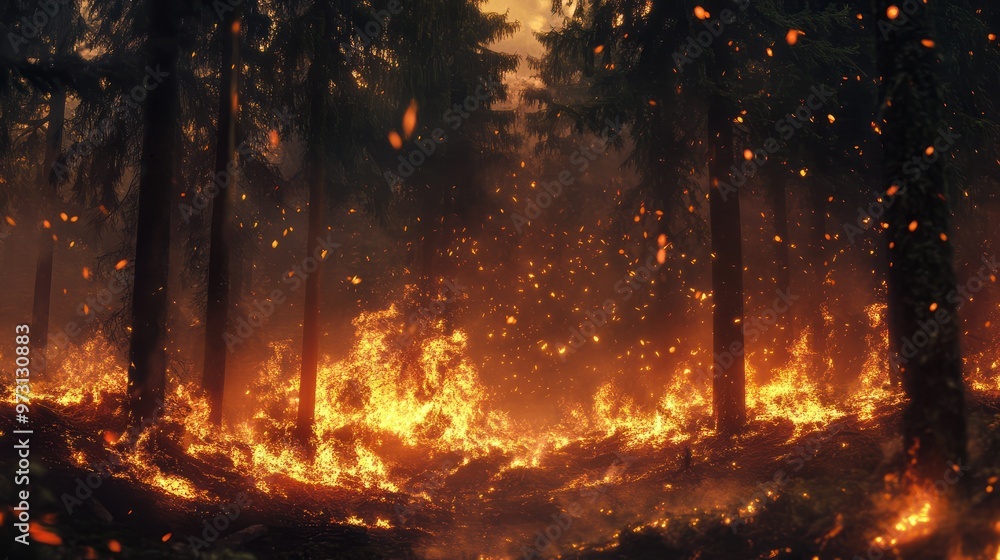 Incendio forestal, calentamiento global Incendio forestal, calentamiento global