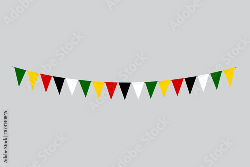 Albania ribbon flag