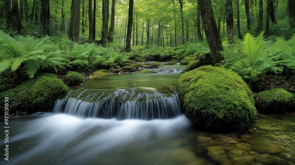Serene Forest Stream Serene Forest Stream