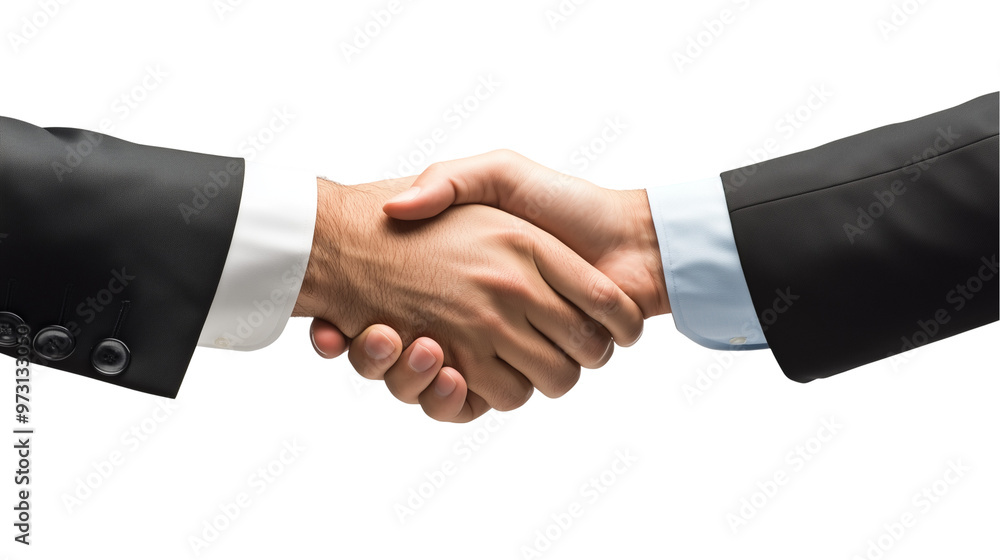 Business handshake isolated. Business handshake isolated.