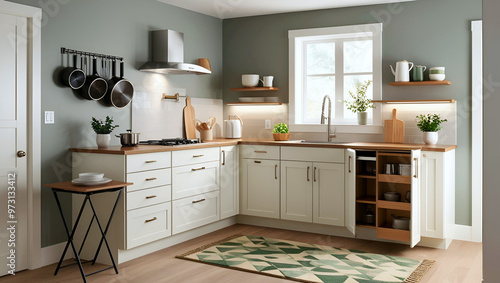 modern kitchen interior