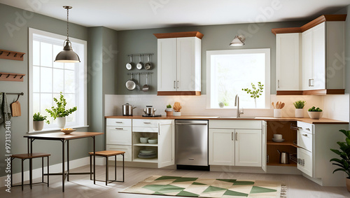 modern kitchen in a house