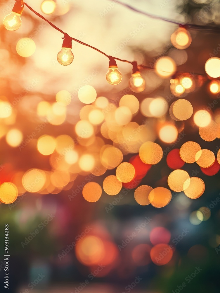 Abstract cream background with blurry festival lights and outdoor celebration bokeh Abstract cream background with blurry festival lights and outdoor celebration bokeh