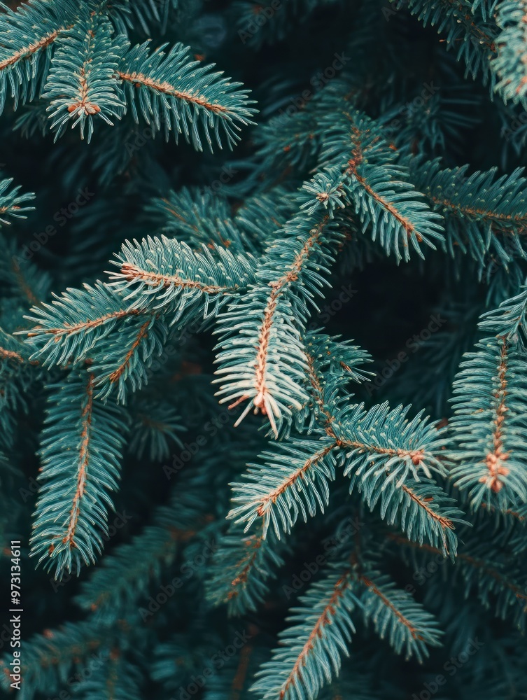 Beautiful Christmas Background with green fir tree brunch close up. Copy space, trendy moody dark toned design for seasonal quotes. Vintage December wallpaper. Natural winter holiday forest backdrop Beautiful Christmas Background with green fir tree brunch close up. Copy space, trendy moody dark toned design for seasonal quotes. Vintage December wallpaper. Natural winter holiday forest backdrop
