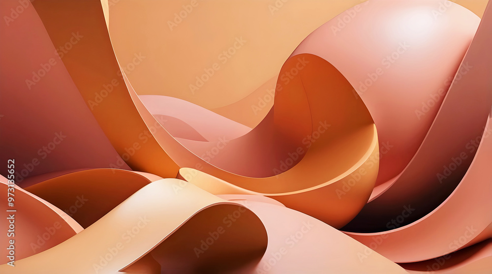 Modern abstract aesthetic background design, autumn colours, art wallpaper, template