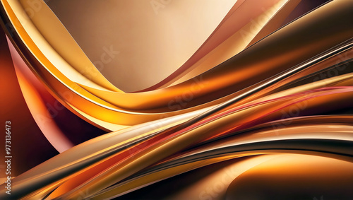 Obraz na płótnie Modern abstract aesthetic background design, autumn colours, art wallpaper, template w salonie