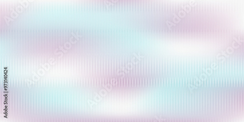 Ribbed blue glass effect texture. Purple frosted acrylic bath wall background. Fluted door window closeup. Corrugated blurred gradient empty banner