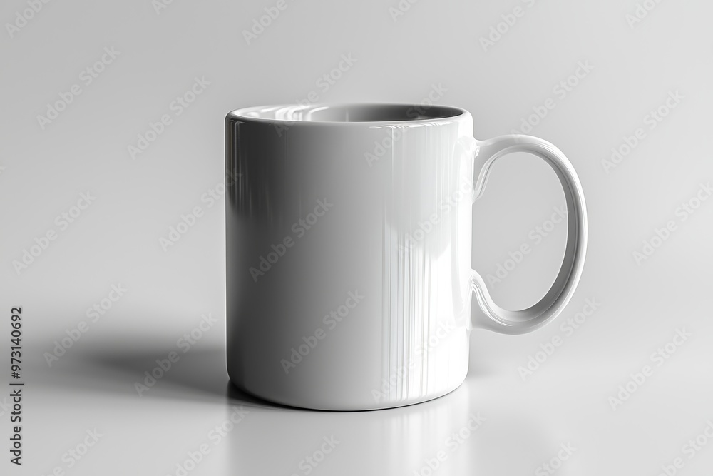Obraz premium Coffee Mug Mockup on Isolated Background created with Generative AI