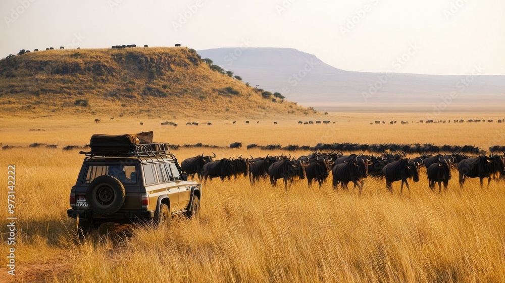 Fototapeta premium Scenic Wildlife Safari in African Grasslands