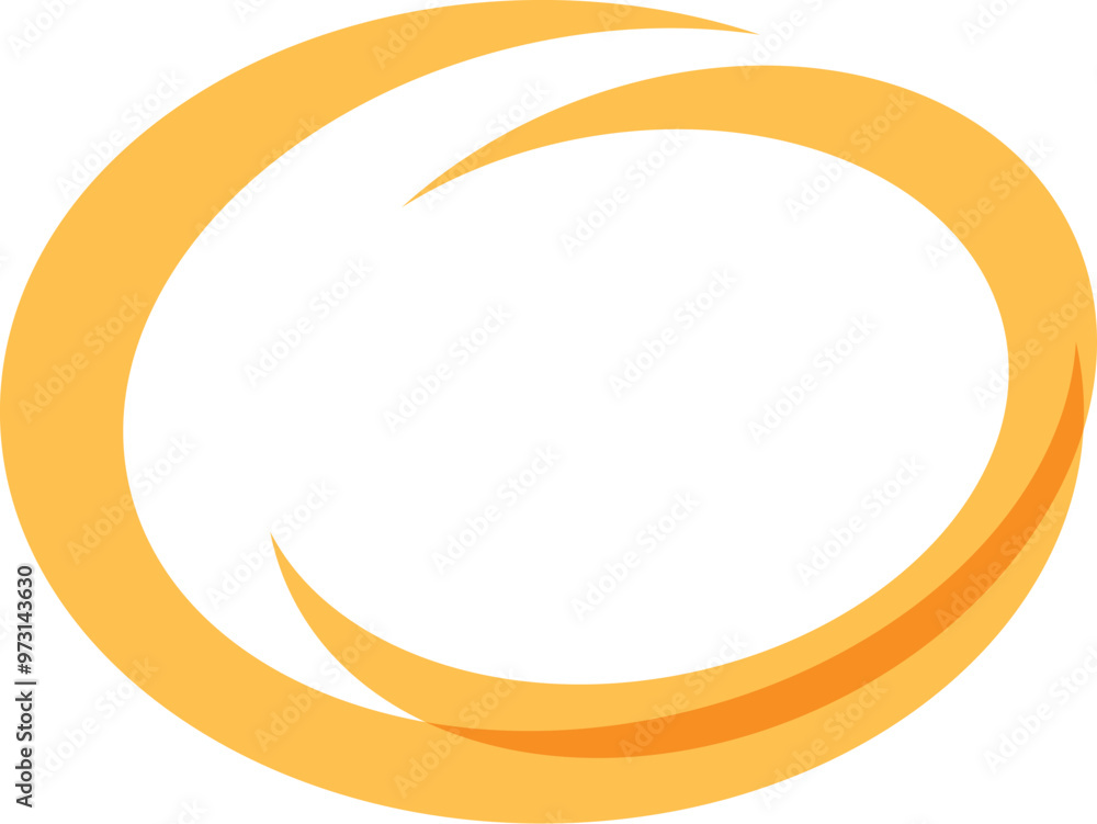 This abstract vector graphic features a dynamic double circle swirl in a warm gold gradient This abstract vector graphic features a dynamic double circle swirl in a warm gold gradient