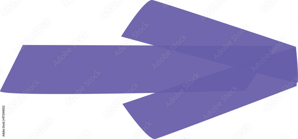 Purple transparent arrow pointing right created by overlapping shapes Purple transparent arrow pointing right created by overlapping shapes