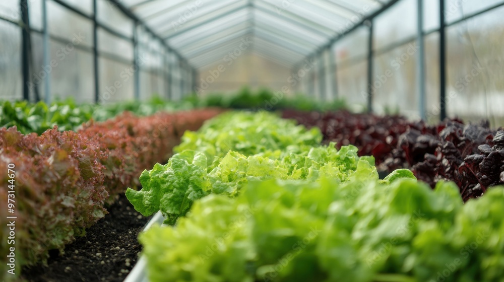 Fresh Lettuce Variety Grown in Greenhouse Fresh Lettuce Variety Grown in Greenhouse