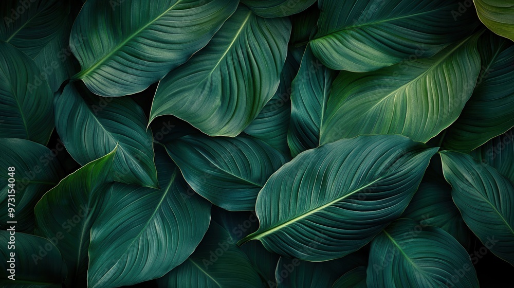 Lush Green Leaves Background Texture Lush Green Leaves Background Texture