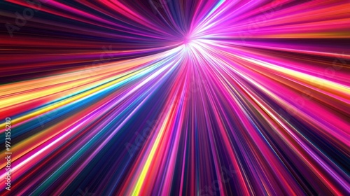 Vibrant Light Trails Background