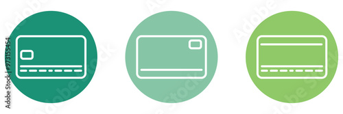 atm card vector design in modern style, card for online payment and cash withdrawal, abstract vector set on a white background