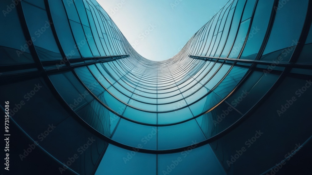 Obraz premium Modern Architectural Design From Below