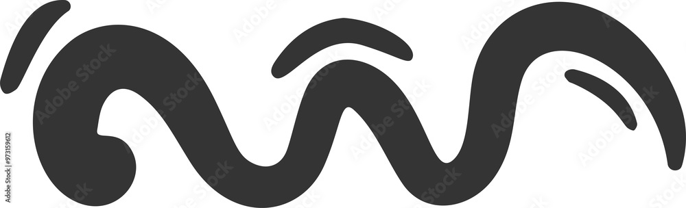Swoosh lines, Underline brush swirl hand drawn stroke. Swishes and squiggle doodles. Decoration flourish and curvy design element. Black wavy graphic Swoosh lines, Underline brush swirl hand drawn stroke. Swishes and squiggle doodles. Decoration flourish and curvy design element. Black wavy graphic