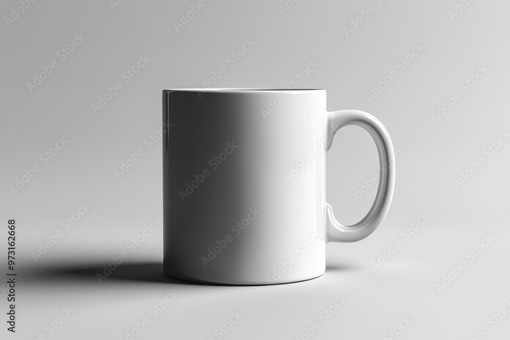 Coffee Mug Mockup on Isolated Background created with Generative AI