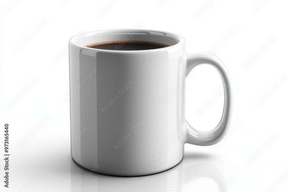 Coffee Mug Mockup on Isolated Background created with Generative AI Coffee Mug Mockup on Isolated Background created with Generative AI