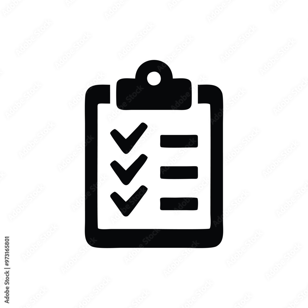 Check list, check mark, Check item, check mark icon vector logo template Check list, check mark, Check item, check mark icon vector logo template
